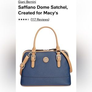 Giani Bernini Saffiano Dome Satchel, Created for Macy's